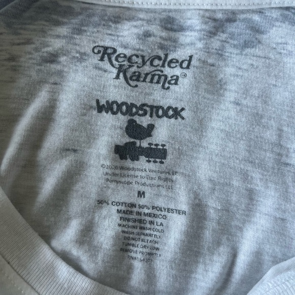 Recycled Karma Puffsleeve Woodstock Top - Picture 3 of 3